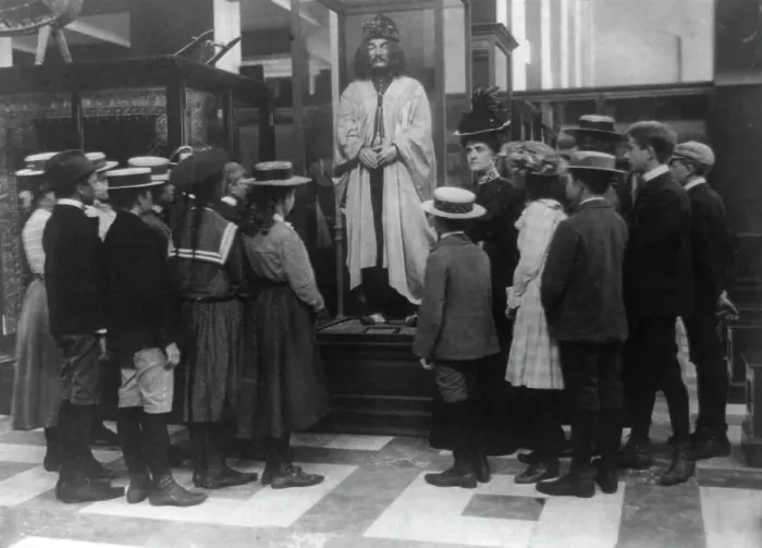 Framed Print : A field trip to the Smithsonian Institution, (1899?). Creator: Frances Benjamin Johnston Framed Print : A field trip to the Smithsonian Institution, (1899?). Creator: Frances Benjamin Johnston
