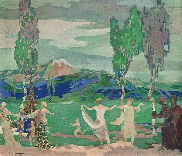 The Fields of Avatar, c20th century (1914-1915). Artist: George Sheringham