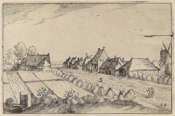 Fields and a Road, published 1612. Creator: Claes Jansz Visscher