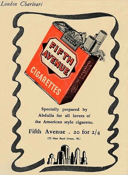Fifth Avenue Cigarettes, 1946