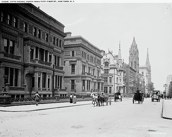 Fifth Avenue, North from Fifty-first St. New York, N.Y. between 1900 and 1906. Creator: Unknown