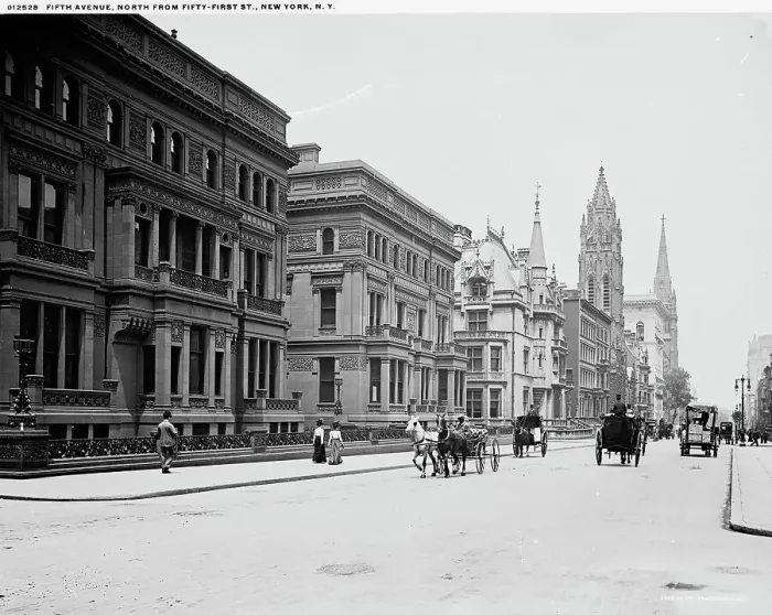 Framed Print : Fifth Avenue, North from Fifty-first St. New York, N.Y. between 1900 and 1906. Creator: Unknown Framed Print : Fifth Avenue, North from Fifty-first St. New York, N.Y. between 1900 and 1906. Creator: Unknown