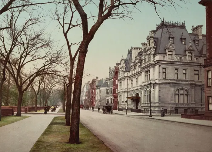 Framed Print : Fifth Avenue at Sixty-Fifth Street, New York City, c1901. Creator: Unknown Framed Print : Fifth Avenue at Sixty-Fifth Street, New York City, c1901. Creator: Unknown