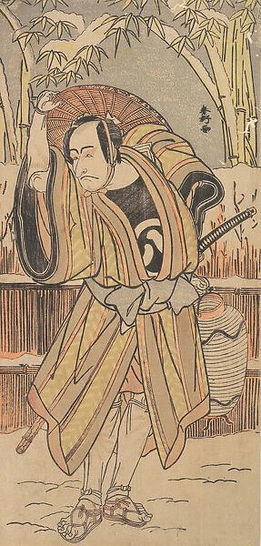 The Fifth Ichikawa Danjuro as a Man in Winter Apparel, dated 1788. Creator: Katsukawa Shunko