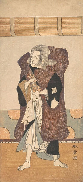 The Fifth Ichikawa Danjuro as an Old Man with Long Gray Hair, ca. 1773. Creator: Shunsho