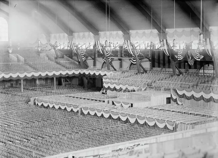 Framed Print : Fifth Regiment Armory, Baltimore, Maryland - Interior Ready For Democratic National Convention, 1912 Creator: Harris & Ewing. Fifth Regiment Armory, Baltimore, Maryland - Interior Ready For Democratic National Convention Framed Print : Fifth Regiment Armory, Baltimore, Maryland - Interior Ready For Democratic National Convention, 1912 Creator: Harris & Ewing. Fifth Regiment Armory, Baltimore, Maryland - Interior Ready For Democratic National Convention