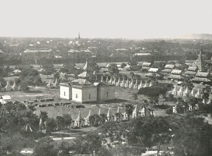 Framed Print : The Four Hundred and Fifty Temples, Mandalay, Burma, 1895. Creator: Unknown Framed Print : The Four Hundred and Fifty Temples, Mandalay, Burma, 1895. Creator: Unknown