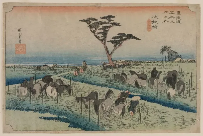 Framed Print : The Fifty-Three Stations of the Tokaido: Chiryu, 1833-1834. Creator: Ando Hiroshige (Japanese, 1797-1858) Framed Print : The Fifty-Three Stations of the Tokaido: Chiryu, 1833-1834. Creator: Ando Hiroshige (Japanese, 1797-1858)