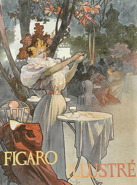 Figaro Illustre Magazine Cover, June 1896, 1896. Creator: Mucha, Alfons Marie (1860-1939)