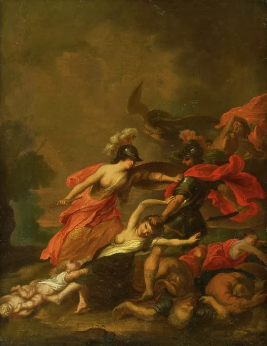 Framed Print : Fight, 1750-1770. Creator: Unknown Framed Print : Fight, 1750-1770. Creator: Unknown