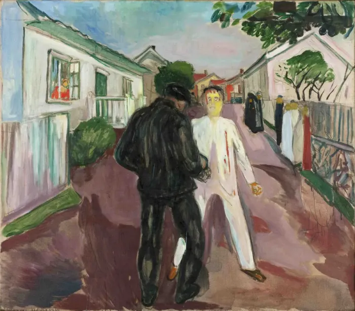 Framed Print : The Fight. Artist: Munch, Edvard (1863-1944) Framed Print : The Fight. Artist: Munch, Edvard (1863-1944)