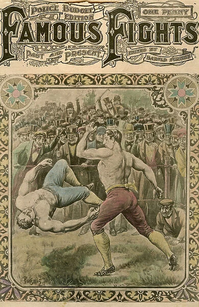The fight between Tom Spring and Bill Neat, 1823 (late 19th or early 20th century).Artist: Pugnis