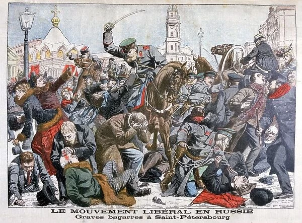Serious fighting by the Liberal Movement in Russia, St Petersburg, 1904