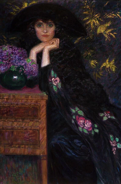 Figura di Donna (Ritratto di Violette), 1920. Creator: Lionne (Della Leonessa)
