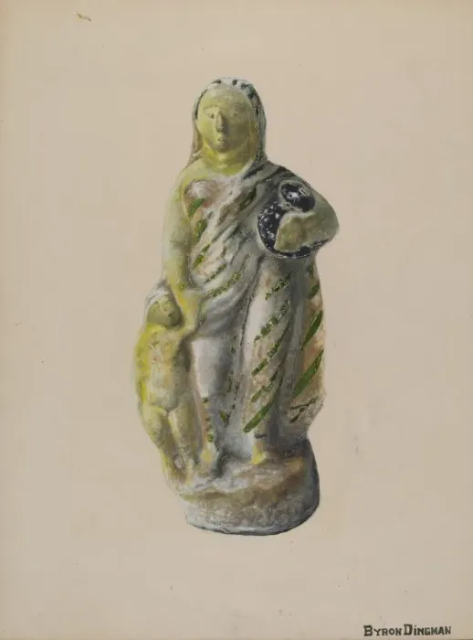 Framed Print : Figure, 1935 / 1942. Creator: Byron Dingman Framed Print : Figure, 1935 / 1942. Creator: Byron Dingman