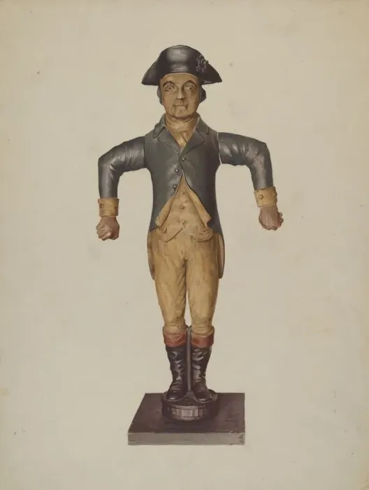 Framed Print : Figure of Coachman, c. 1938. Creator: Irving I. Smith Framed Print : Figure of Coachman, c. 1938. Creator: Irving I. Smith