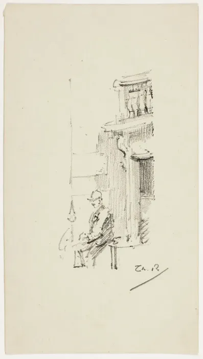 Framed Print : Figure and Doorway, 1890-94. Creator: Theodore Roussel Framed Print : Figure and Doorway, 1890-94. Creator: Theodore Roussel