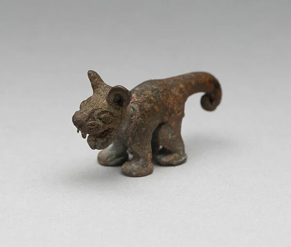 Figure of a Feline, Possibly a Finial for a Pin, A. D. 1100  /  1470. Creator: Unknown
