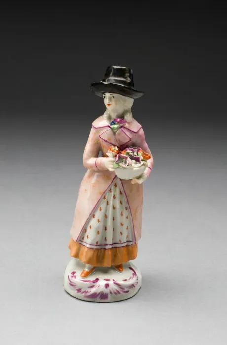 Framed Print : Figure of a Girl, Limbach-Oberfrohna, c. 1790. Creator: Limbach Porcelain Factory Framed Print : Figure of a Girl, Limbach-Oberfrohna, c. 1790. Creator: Limbach Porcelain Factory