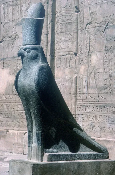 Framed Print : Figure of the god Horus in the form of a falcon, Temple of Horus, Edfu, Egypt, c251BC-c246BC Framed Print : Figure of the god Horus in the form of a falcon, Temple of Horus, Edfu, Egypt, c251BC-c246BC