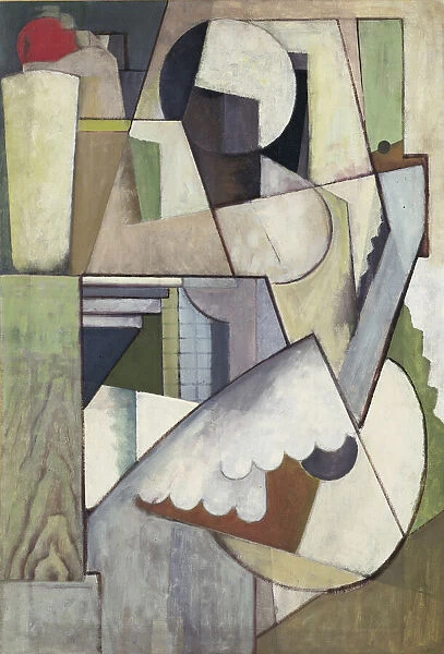 Figure with Guitar II, 1914. Creator: Henry Fitch Taylor