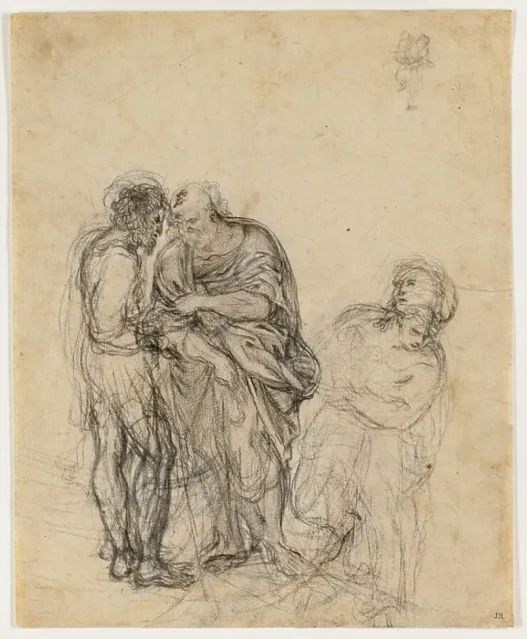 Framed Print : Figure Piece, n.d. Creator: Domenichino Framed Print : Figure Piece, n.d. Creator: Domenichino