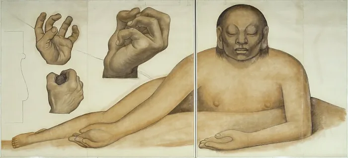 Framed Print : Figure Representing the Yellow Race, 1932. Creator: Diego Rivera Framed Print : Figure Representing the Yellow Race, 1932. Creator: Diego Rivera