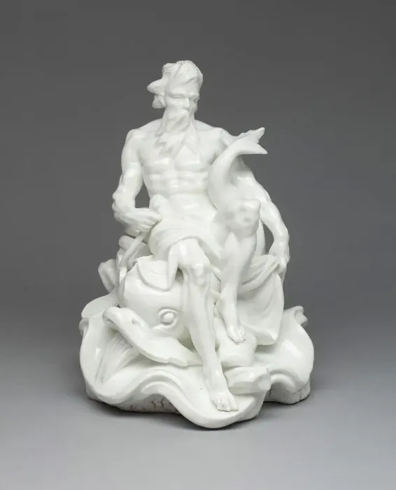 Framed Print : Figure of a River God (Fleuve), Vincennes, 1747 / 50. Creators Framed Print : Figure of a River God (Fleuve), Vincennes, 1747 / 50. Creators