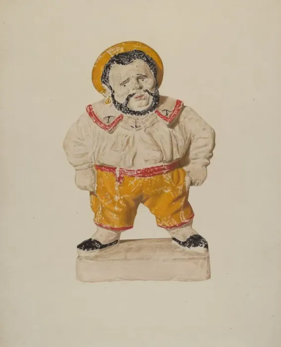 Framed Print : Figure of a Sailor, c. 1940. Creator: Lucille Chabot Framed Print : Figure of a Sailor, c. 1940. Creator: Lucille Chabot