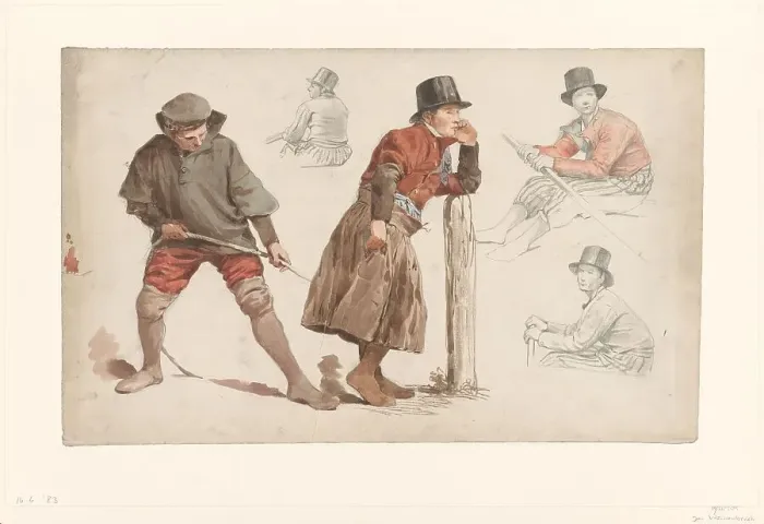 Framed Print : Figure Studies, 1832-1880. Creator: Jan Weissenbruch Framed Print : Figure Studies, 1832-1880. Creator: Jan Weissenbruch