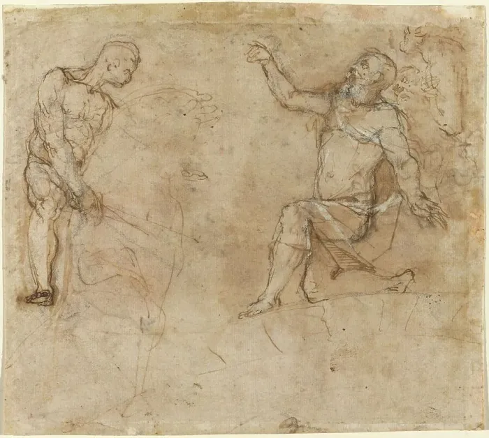 Framed Print : Figure Studies. Creator: Federico Barocci Framed Print : Figure Studies. Creator: Federico Barocci