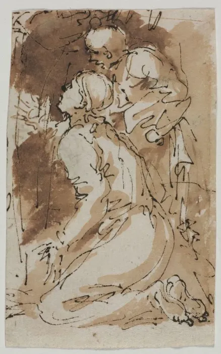 Framed Print : Figure Studies (recto), c. 1640-1649. Creator: Salvator Rosa (Italian, 1615-1673) Framed Print : Figure Studies (recto), c. 1640-1649. Creator: Salvator Rosa (Italian, 1615-1673)