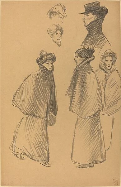 Figure Studies [recto], late 19th-early 20th century. Creator