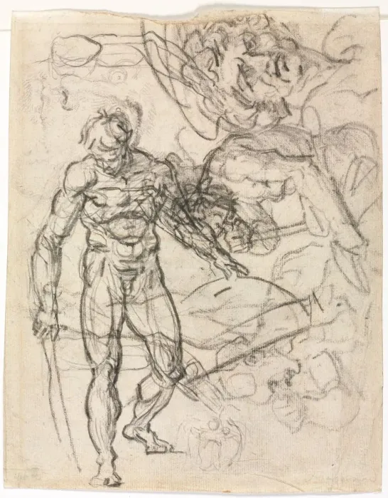 Framed Print : Figure Studies (verso), c. 1761. Creator: Jean-Honore Fragonard (French, 1732-1806) Framed Print : Figure Studies (verso), c. 1761. Creator: Jean-Honore Fragonard (French, 1732-1806)