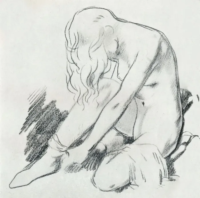 Framed Print : A figure study, c20th century (1932). Artist: William Newenham Montague Orpen Framed Print : A figure study, c20th century (1932). Artist: William Newenham Montague Orpen