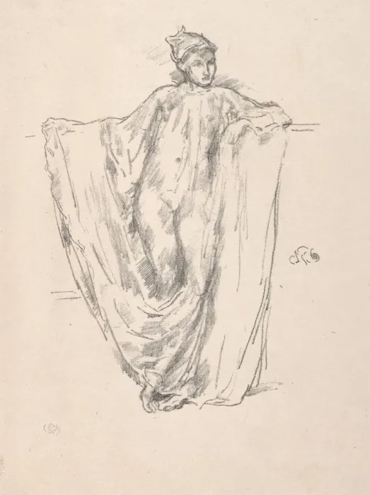 Framed Print : Figure Study. Creator: James McNeill Whistler (American, 1834-1903) Framed Print : Figure Study. Creator: James McNeill Whistler (American, 1834-1903)