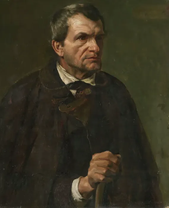 Framed Print : Figure Study of the Farmer Florian Killian, 1872. Creator: Eilif Peterssen Framed Print : Figure Study of the Farmer Florian Killian, 1872. Creator: Eilif Peterssen