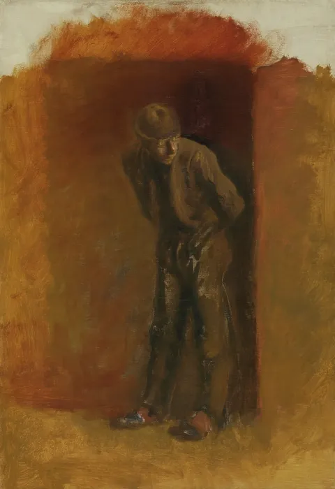 Framed Print : Figure of a Vagrant in Hat, 1900-1910. Creator: Ladislav Mednyanszky Framed Print : Figure of a Vagrant in Hat, 1900-1910. Creator: Ladislav Mednyanszky