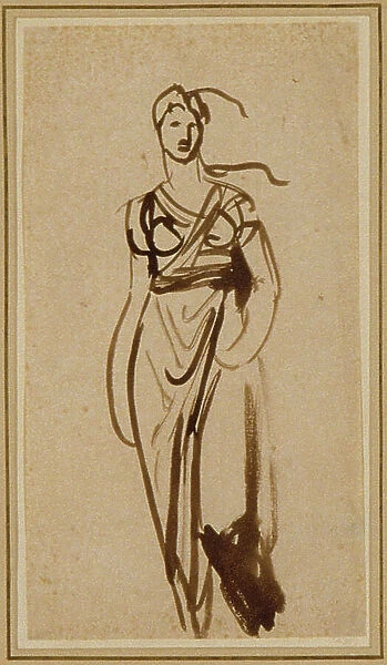 Figure of a Woman, c. 1776. Creator: George Romney