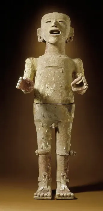 Framed Print : Figure of Xipe Totec, AD 1200-1400. Creator: Unknown