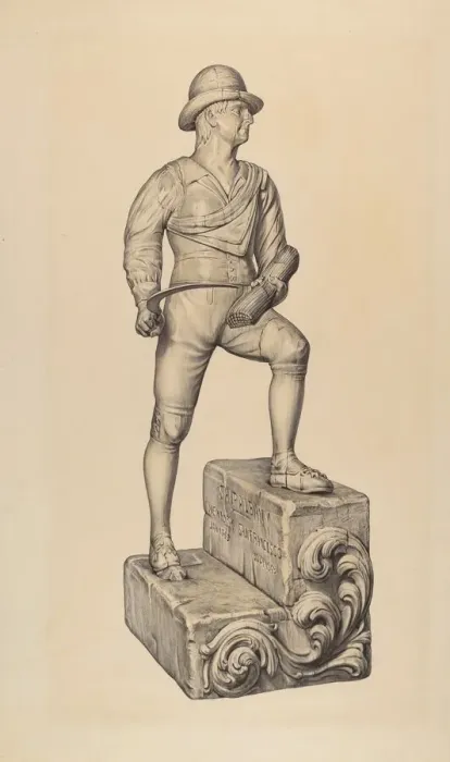 Framed Print : Figurehead, 1935 / 1942. Creator: Elisabeth Fulda Framed Print : Figurehead, 1935 / 1942. Creator: Elisabeth Fulda