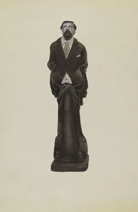 Framed Print : Figurehead: Brooks Walker, c. 1938. Creator: F. W. Powell. Figurehead: Brooks Walker, c. 1938. Creator: F. W. Powell Framed Print : Figurehead: Brooks Walker, c. 1938. Creator: F. W. Powell. Figurehead: Brooks Walker, c. 1938. Creator: F. W. Powell