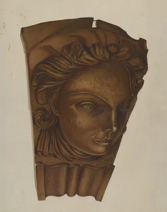 Framed Print : Figurehead, c. 1937. Creator: Robert Pohle Framed Print : Figurehead, c. 1937. Creator: Robert Pohle