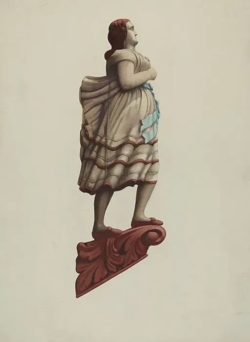 Framed Print : Figurehead, c. 1938. Creator: Frances Cohen