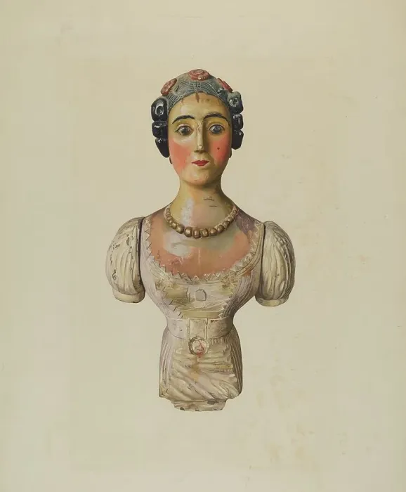 Framed Print : Figurehead, c. 1938. Creator: George Constantine;Constantine, George