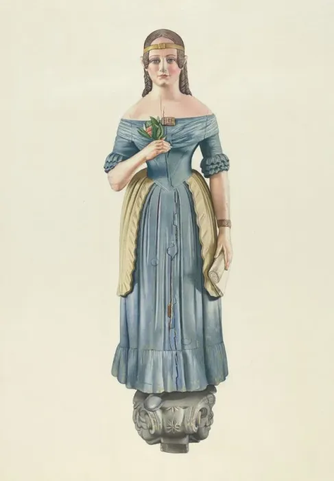 Framed Print : Figurehead, c. 1938. Creator: Joseph Goldberg Framed Print : Figurehead, c. 1938. Creator: Joseph Goldberg