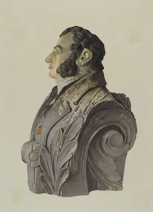 Framed Print : Figurehead, c. 1939. Creator: George Constantine;Constantine, George Framed Print : Figurehead, c. 1939. Creator: George Constantine;Constantine, George