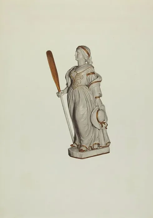 Framed Print : Figurehead, c. 1939. Creator: Lucille Lacoursiere Framed Print : Figurehead, c. 1939. Creator: Lucille Lacoursiere