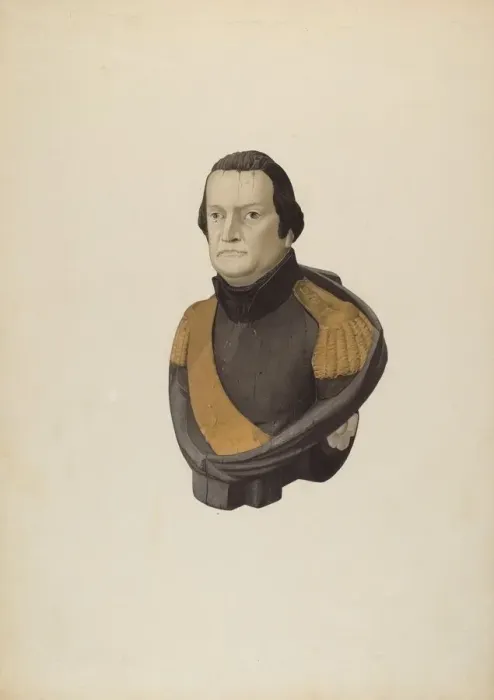 Framed Print : Figurehead, c. 1940. Creator: Joseph Goldberg Framed Print : Figurehead, c. 1940. Creator: Joseph Goldberg
