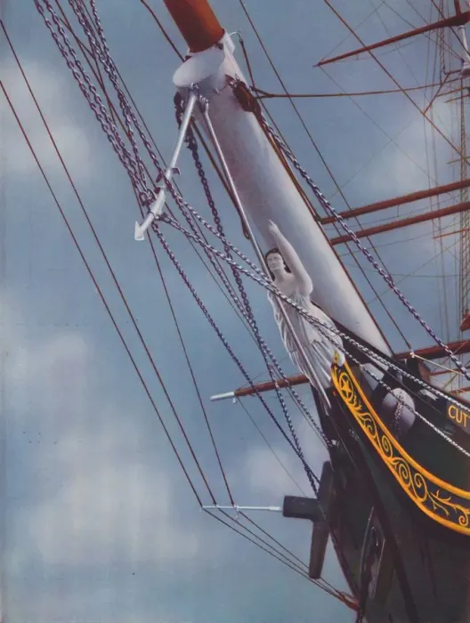 Framed Print : Figurehead of the Famous Cutty Sark figure of Nanny the Witch, 1936 Framed Print : Figurehead of the Famous Cutty Sark figure of Nanny the Witch, 1936